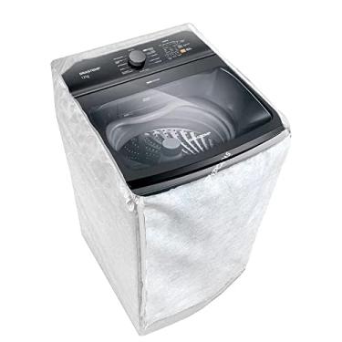 Imagem de Capa Maquina De Lavar Brastemp 12kg Bwk Zíper Estampada Branca