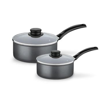 Imagem de Conjunto de panelas tramontina turim cinza 2 peças 16/18cm