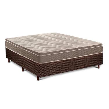 Imagem de  Cama Box Casal: Colchão Ortopédico Paropas D33/EP Anatômico Confort Ultra Firme + Base...