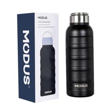 Imagem de MODUS Garrafa de Água Térmica Esportiva Academia Isolada a Vácuo Aço Inox 1000ML (Preto)