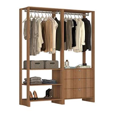 Imagem de Guarda Roupa Closet 03 Gavetas 03 Prateleiras Yes EY101.102 Montana Nova Mobile