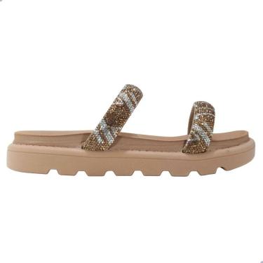 Imagem de Tamanco Vizzano Bege Cristal/Nude Strass