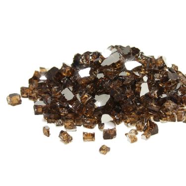 Imagem de Golden Flame Vidro de fogo de 1,27 cm | Gás natural ou propano | Fogueira, mesa e lareira | Interior ou externo | Cor brilhante semelhante a joia | Cobre refletivo (4,5 kg)