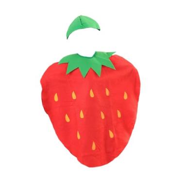 Imagem de Dynwave Traje de morango leve fantasia de fruta para apresentação no palco Halloween, Style a