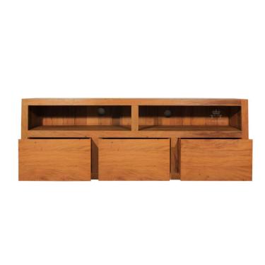 Imagem de Rack Milão 150cm para sala de Tv - Peroba Rosa