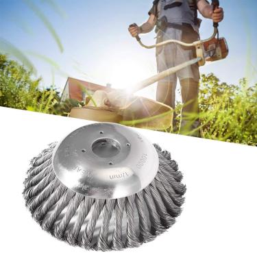 Imagem de Acessório fácil de substituir cortador de grama, cabeçote aparador de fio de aço, ferro antidesgaste para pesca e agricultura (15,5 cm)