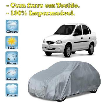 Imagem de Capa com forro cobrir carro Chevrolet Corsa Sedan 100% Impermeável Pro
