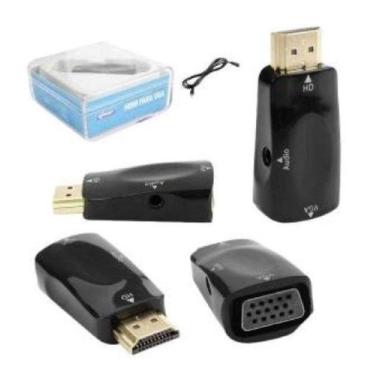 Imagem de Adaptador Hdmi Para Vga 1080P Com Entrada P2 Kp-3469 - Knup