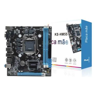 Imagem de Placa-mãe Kingter H55 16gb ddr3 LGA 1156 i3/i5/i7 Suporte USB 3.0 VGA 