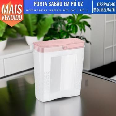 Imagem de Porta Sabão em Pó de Plástico C/ Dosador Econômico 1,65 Litros - Uz Ut