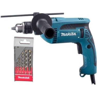 Imagem de Furadeira 1/2 760w C/impacto Hp1640 220v E Kit De Brocas - Makita, 220