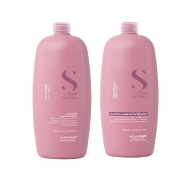 Imagem de Kit Shampoo e Condicionador Leave-In Alfaparf Semi Di Lino Moisture Gr