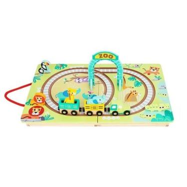 Imagem de Brinquedo Didatico Pista de trem mesa abre e fecha Hg Toys