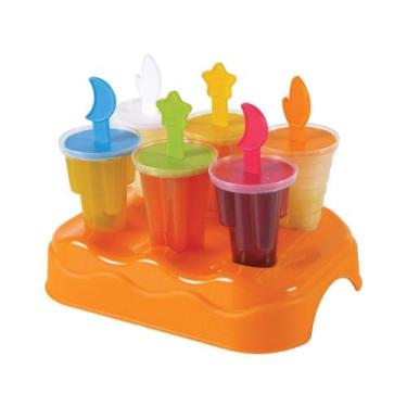 Imagem de Forma Sorvete Picolé Espacial Faz 6 Picolés por vez - 18261 - Plasutil