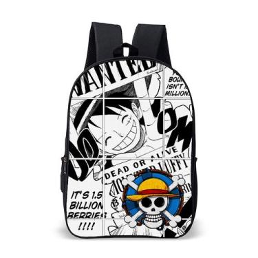 Imagem de Mochila Bolsa Escolar Infantil One Piece Volta Às Aulas - Thuco Games,
