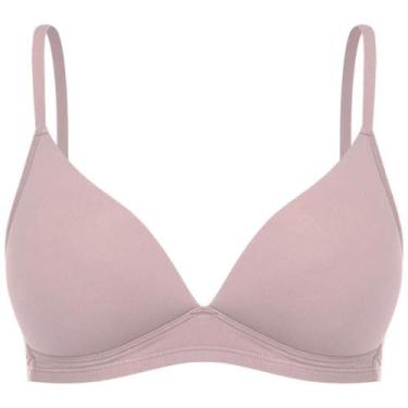 Imagem de Sutiã Com Bojo Triângulo Sem Aro Liebe 341001 Microfibra, 46, Nude