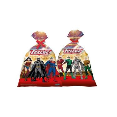 Imagem de 8 Sacolas surpresa Lembrancinhas LIGA DA JUSTIÇA decoração - FESTCOLLO