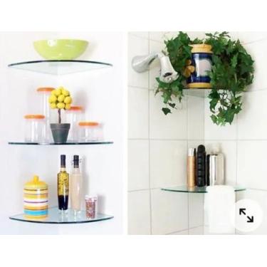 Imagem de Kit porta shampoo de canto 25x25 c/ 3 unidades Gabiart