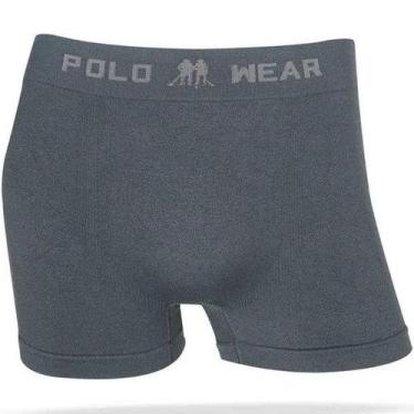 Imagem de Cueca Masculina Boxer Polo wear, Chumbo, P
