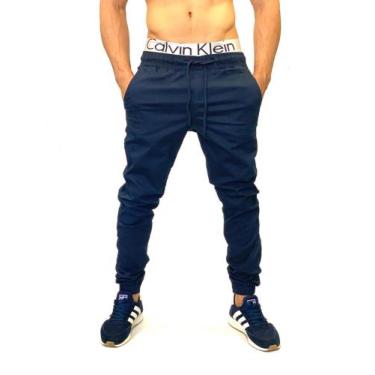 Imagem de CALÇA jeans MASCULINA JOGGER EM SARJA E JEANS SLIM ESTILO DESTROYED CA