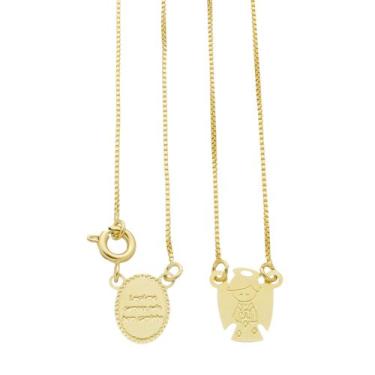 Imagem de Escapulário Infantil Corrente 45cm Banho de Ouro 18k - Crislu Semi Joi