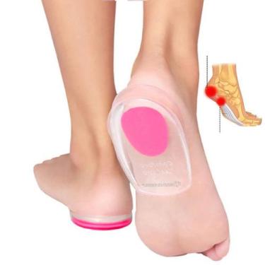 Imagem de Calcanheira Gold Sports Gel Confort Plus, Unissex, 32-37, Rosa