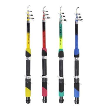 Imagem de 4 Varas Para Molinete Telescópica Com Passador C.W (1,70m) 12-20lbs - 