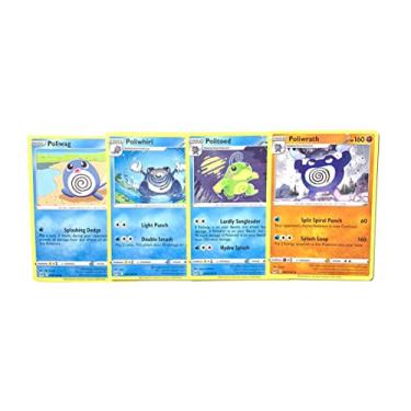 Imagem de Pokémon Poliwrath & Politoed 032/196-085/196 Lost Origin Evolution Card Set - 4 Cartas Unissexo, 6 Meses