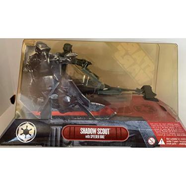 Imagem de Star Wars Saga 2007 SDCC Comic-Con Exclusive Action Figure Shadow Scout Trooper on Speeder Bike