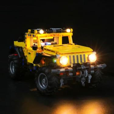 Imagem de MENZAVA LED Light Set Compatible with 42122 Jeep Wrangler Technic Building Blocks Model - Model Set NOT Included