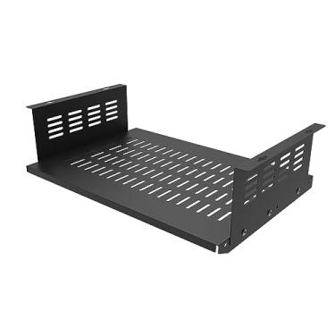 Imagem de JINGCHENGMEI Suporte de computador sob a mesa para computadores SFF e PCs com fator de forma pequeno, produto usando espaço 44 cm x A 10 cm x D 30 cm, compatível com Playstation 4, PS4 Slim, PS4 Pro