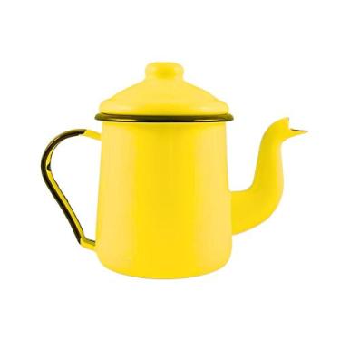Imagem de Cafeteira Tradicional 12 Esmaltada Amarela - 1100 ml - Ewel, Linha Mãe