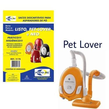 Imagem de Kit 3 Sacos Aspirador de Pó Electrolux - Pet Lover (2178) - Porto-Pel