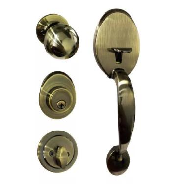 Imagem de Fechadura Arouca Blim Blim 650 Zamak Antique Porta de Entrada-Duda Fer