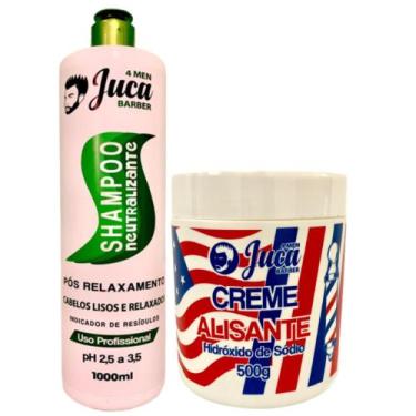 Imagem de Alisamento Americano White + Shampoo Neutralizante 1l - Juca Cosmético