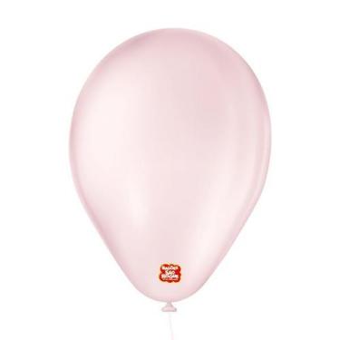 Imagem de Balão de Festa 6,5" Basic - Rosa Claro - 50 Unidades - Balões São Roqu