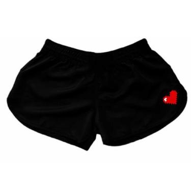 Imagem de Short Feminino Tactel Estampado Bermuda Moda Praia Verão - Relaxado, P