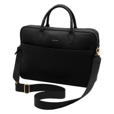 Imagem de Bolsa de Couro Mariart Sampa, Preto