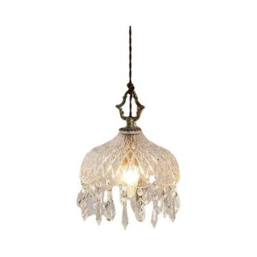 Imagem de Luminária de Mesa Retro Francesa com Led E14 - Lustre de Luxo para Qua