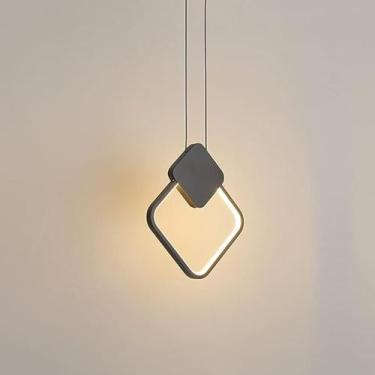 Imagem de Lustre Minimalista Losango Pendente Luxo Luminária Moderno Aaatop Bran