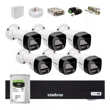 Imagem de Kit Intelbras 6 Cameras de Segurança Full Color 3220 Fc+ Audio, Dvr 11