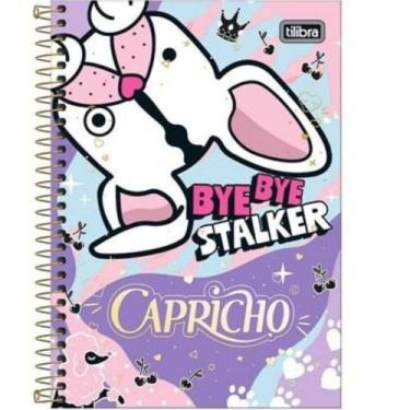 Imagem de Caderno Espiral Capa Dura 1/4 Capricho 80 folhas - Tilibra