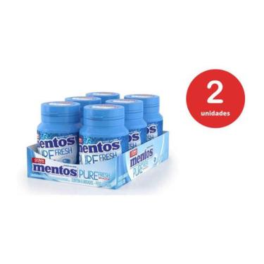 Imagem de Kit c/2 Goma De Mascar Mentos Pure Fresh Menta