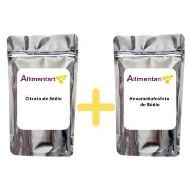 Imagem de Citrato De Sódio 500 G + Hexametafosfato De Sódio 500 G - Allimentari