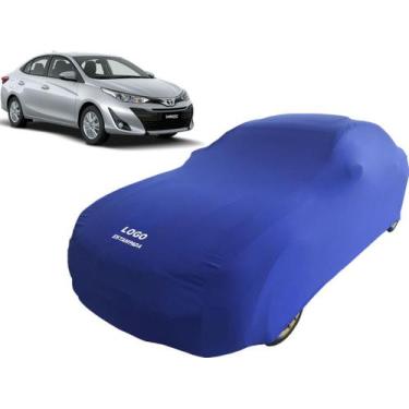 Imagem de Capa Toyota Yaris Sedan Tecido Lycra Macio Não Risca Pintura - Mz, Azu