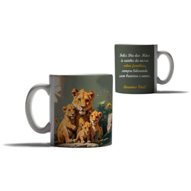 Imagem de Caneca Presente Dia das Mães Mãe Leoa Filhos Mamãe Leão HD - Enjoy Sho