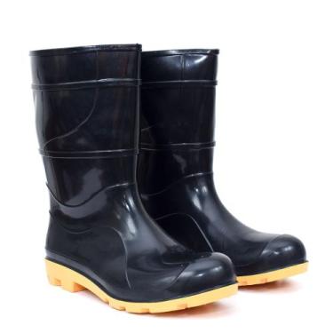 Imagem de Bota Borracha Galocha Pvc Impermeável Motoboy Faxina Cano Médio - CART