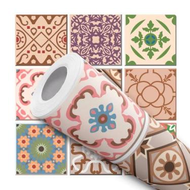 Imagem de Papel De Parede Adesivo Lavável Cozinha Azulejo Português Clássico  - 