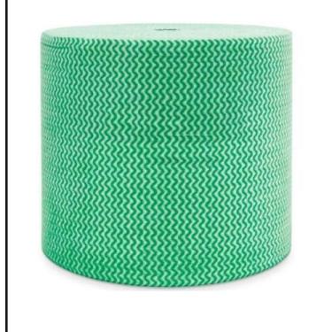 Imagem de Pano multiuso tipo perfex rolo 28cm x 40cm x 600 panos Inoven, Verde