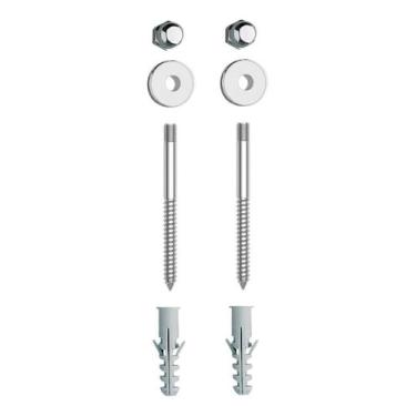 Imagem de Kit Parafuso Inox 12mm Fixação Vaso Sanitário Não Enferruja - PREMIUM